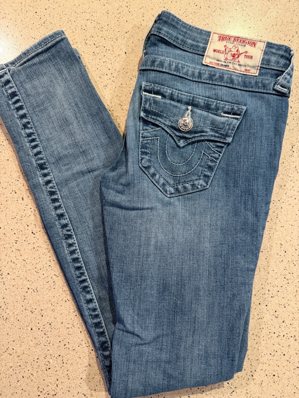 True Religion Women's Medium Blue Skinny Jeans